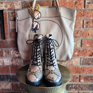 Dolce Vita snake skin boots